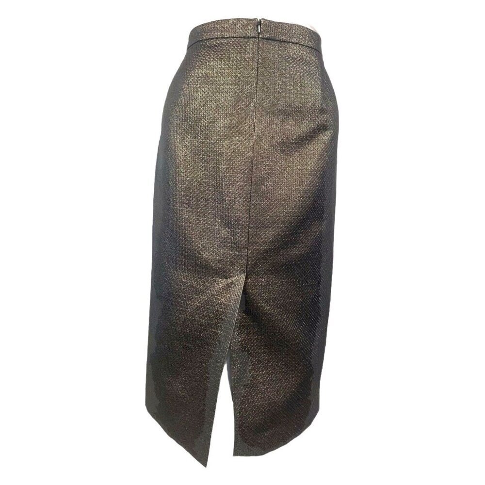 Pure Collection Metallic Pencil Midi Skirt US8/10 UK14 Party Evening Holiday - Picture 4 of 10